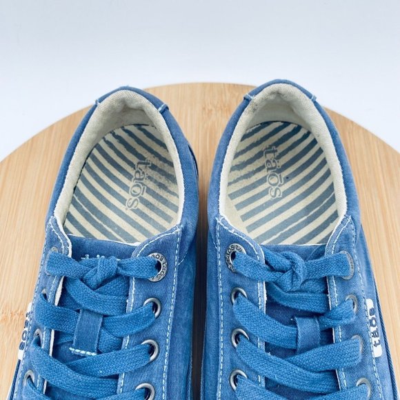 Taos Sneakers Womens 7.5 Blue Denim Comfort Casual Athletic - Picture 4 of 13